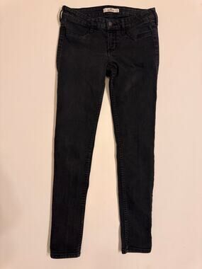Hollister Women's Black Stretch Skinny Jeans Denim Size 5S Short 29" Inseam